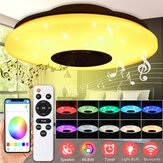 Lámpara de techo inteligente LED de 60W AC220V 102LED con pantalla de lámpara estrellada, luz de techo Bluetooth con música inteligente, control de aplicación+remoto