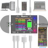 MUSTOOL UD24 5V~32V DC5.5 USB Tester 2.4 Zoll Type-C Digital Voltmeter Amperemeter Powerbank Spannungstester Voltmeter für PD Schnellladung