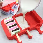 Творческие формы для мороженого из силикона Формы для мороженого Палочки для ледяной формы Красные формы из пищевого силикона