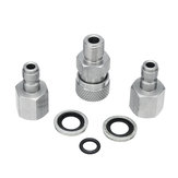 Stainless PCP Air Gun Filling Quick Connect Adapter 1/8 BSPP With Plugs Fitting Connector Coupler 