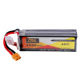 Bateria Lipo ZOP Power 14.8V 4500mAh 4S 45C com conector XT60