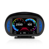 P2 HUD OBD2 Wyświetlacz Head Up Display Samochodowy z Miernikiem Nachylenia Prędkościomierz GPS Licznik Obrotów Komputer Pokładowy