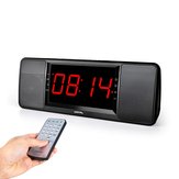 LEADSTAR HiFi Dual Unit Wireless bluetooth Speaker LED Display Alarm Clock 1800mAh TF Card Subwoofer