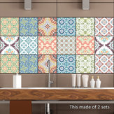 Autocollants de mur de cuisine de PVC autocollants de fleurs de salle de bains imperméables de mur de cuisine