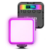 Ulanzi VL49 RGB Vollfarbe LED Videoleuchte 2500K-9000K 800LUX Magnetische Mini-Füllleuchte 3 Kaltschuh 2000mAh Typ-C-Anschluss verlängern