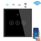 SMATRUL Interruttore Smart da Parete WiFi Touch Wireless Graffiti Smart Controllo Vocale con Alexa Standard UE, Nero