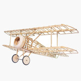 Mini avion de chasse Camel en bois de balsa avec une envergure de 380 mm pour kit d'avion RC