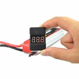 BX100 Batterijspanningstestermeter Laagspanningsalarmzoemer voor 1~8S Lipo-batterij voor RC Drone Vliegtuig