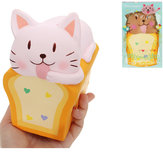 Chummypie Toast Кот Squishy 14cm Медленный рост с подарком коллекции упаковки Soft Toy