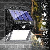 20 LED 400Lumen Outdoor Solar Wandlamp Draadloze Bewegingssensor Licht Waterdicht Heldere Beveiligingsnachtverlichting voor Tuinpad