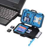 PULUZ PU5004 22 in 1 Speicherkarte Fall USB 3.0 Leser für Standard SIM Micro-SIM Nano-SIM CF SD TF Karte Pin