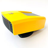 FL-001 12V 180W ventilateur de refroidissement de chauffage de voiture Portable 360 degrés réglage voiture maison double usage pare-brise dégivrage jaune