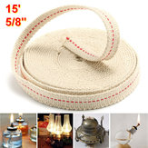 5/8 Inch Flat Cotton Wick 15 Foot Oil Lamps and Lanterns Cotton Wick 4.5M Length