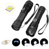 XANES 1287 Suit Zoomable Tactical LED Flashlight XHP50 Highlight With 18650 USB Cable Flashlight Set Telescopic Torch