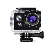 Câmera esportiva WiFi Mini 4K para atividades ao ar livre, à prova d'água até 30 metros de profundidade, gravação de vídeo DV HD 1080P para mergulho, surf e fotografia de montanha