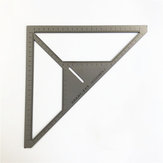 35cm Hoekliniaal Metrische Aluminiumlegering Driehoekige Meetliniaal Houtbewerking Snelvierkant Driehoeksgradenboog