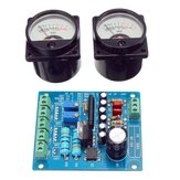 2Pcs VU Meter rétroéclairage chaud pour enregistrement + amplificateur de niveau audio avec carte pilote