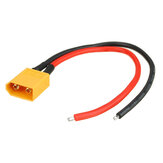 Cable de alimentación con conector macho XT60 de 15 cm y 16AWG para carga de batería