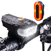 XANES SFL-01 600LM XPG + 2 LED Luz dianteira inteligente para bicicleta com sensor STL03 100LM IPX8 Luz traseira para bicicleta
