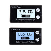 10-100V LCD Lithium Lead-acid Battery Power Indicator Voltmeter Percentage Battery Digital Display Voltmeter