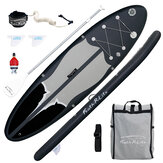 [EU Прямой] Funwater 305 см надувная доска для серфинга с регулируемым веслом, рюкзаком для путешествий, поводком, водонепроницаемой сумкой для веселья для взрослых, SUPFR07V