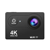 Câmera de Ação Esportiva Ultra HD 4K@60fps EIS Anti-shake com Lente 170°, WiFi 5G à prova d'água até 30m com Controle Remoto e Conjunto Completo de Acessórios para Vlog Youtube Viagens