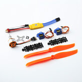 XXD A2212 2212 1400KV Motor+8060 Propeller*2+9g Servo*2+30A ESC RC Power System Combo for RC Drone Airplane