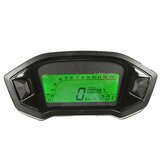 Digitaler Motorrad-Tachometer und Geschwindigkeitsmesser mit LCD-Anzeige und 7-farbiger Hintergrundbeleuchtung