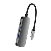 BX4H 4 в 1 Кабель-адаптер USB-C для HDMI с 2 разъемами USB 3.0A и Type C Женской док-станцией-концентратором для планшетного телефона для iPhone 12 Pro Max для Samsung