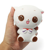 القط الأبيض اسفنجي هريرة 11 سنتيمتر Soft ارتفاع بطيء لطيف الكرتون مجموعة هدية deocor لعبة مع هدية مجانية عشوائية