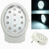 13 LED-es újratölthető fali vészhelyzeti éjszakai fényerő automatikus lámpa izzó 110-240V