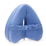 Poduszka na podkładce pamięci pianki w kształcie serca na kolana dla wsparcia pleców i złagodzenia bólu, zdejmowany pokrowiec do prania