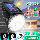 Bewegungsmelder 32LED Solarleuchte Drei Modi Outdoor Garten Wand Sicherheitsflutlampe