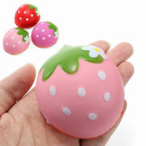 Demi-fraise moelleuse de 7 cm, jouet de décoration cadeau collection de fruits à remontée lente