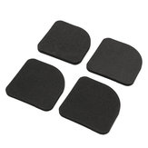 4 Stuks Zwarte Vierkante Anti Vibratie Pads voor Wasmachine en Koelkast