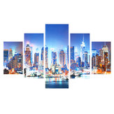 5-teiliges New York City Framework Leinwandbild für Schlafzimmer und Wohnzimmer-Drucke