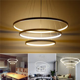 LED Teto Pingente Dimming Anel Suporte de luz Lâmpada Shade Fixture Home Sala de estar Decoração AC220V