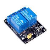 AOQDQDQD 5V 2-Channel Relay Module with Optocoupler Protection and Expansion Board for Home Automation and DIY Projects