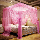 1.8x2.2m Four Corner Mosquito Net Bed Netting Curtain Panel Bedding Canopy for Home Bathroom Decor