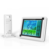 Thermomètre sans fil intérieur/extérieur 1 à 1 Grand écran coloré Moniteur de température et d'humidité Station météo horloge