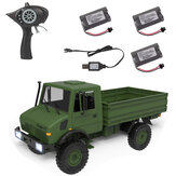 LDRC LD-P06 Several Battery 1/12 2.4G 4WD RC Car Unimog 435 U1300RC w/ LED Light Military Climbing Truck Full Proportional Vehicles Models Toys