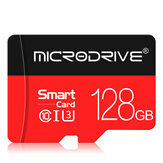 MicroDrive 128G TF-minnekort Klasse 10 Høyhastighets Micro SD-kort Flash-kort Smartkort for Kjøreopptaker Telefonkamera