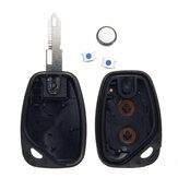 2 knapper Remote Key Case W / Batterisett for Vauxhall Opel Movano Vivaro