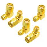 5PCS SMA Female to RP-SMA Male Right Angle Adapter Connector For RC Drone