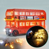 Diy LED ضوء ضوءing عدة فقط ليغو 10258 لندن حافلة بناء بلوك طوب اللعب