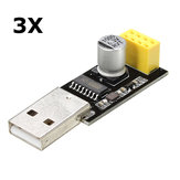 3Pcs Geekcreit® USB zu ESP8266 Serieller Adapter Drahtloses WIFI-Entwicklungmodul