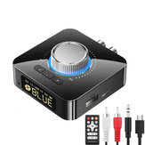 Bakeey M5 Digital Display bluetooth V5.0 Audio Transmitter Receiver Wireless 3.5mm Aux / 2RCA Audio Adapter / Support USB Disk TF Card For TV PC Speaker Car Sould System Home Sound System