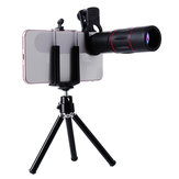 Telefon Klip Kelepçesi Mini Masaüstü Tripod ile Universal 18X ZOOM Telefoto Lens