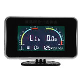 12V 24V 4 In1 LCD Misuratore di livello per auto digitale Voltmetro Olio Temperatura acqua combustibile carburante