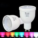 Mi Light Regmable GU10 5W RGBW LED Smart Bulb 2.4G WiFi WiFi APP Control Lámpara AC86-265V